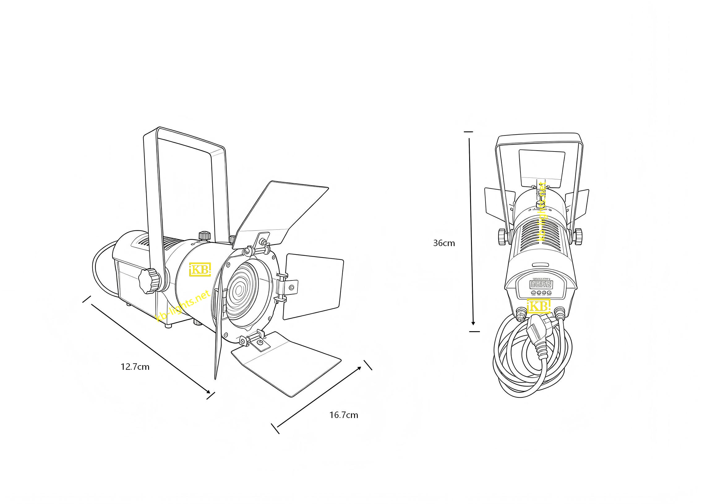 mini fresnel 100w